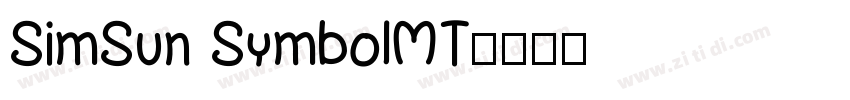 SimSun SymbolMT字体转换